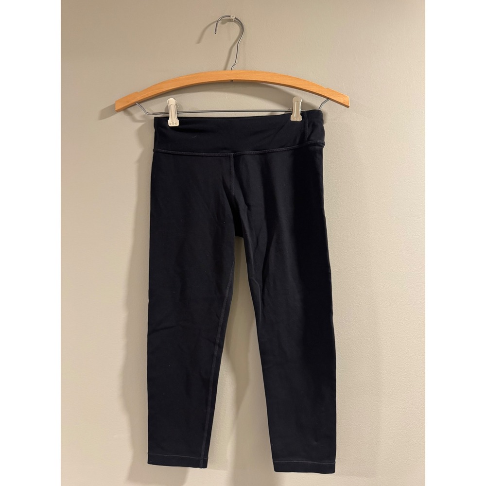Athleta Girl Leggings Crop Activewear Size 12 Black Girls